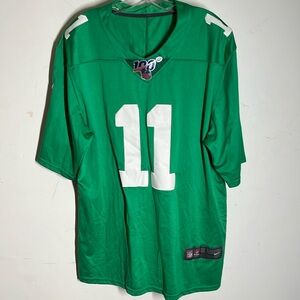 Carson Wentz Stitched Philadelphia Eagles Green Vapor Untouchable Sz L Jersey